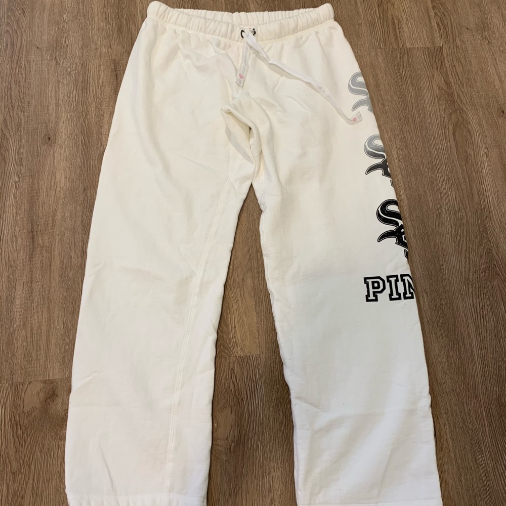 Used Victoria’s Secret PINK White Sox Sweatpants